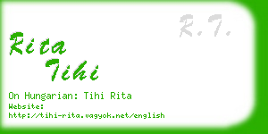 rita tihi business card